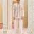 pink silk kurta jacket set with embroidered work