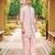 pink silk kurta set with embroidered bandhgala