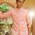 pink raw silk kurta nehru set with floral embroidery