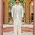 blue raw silk kurta nehru jacket set with floral embroidery