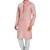 Pink hand block l printed viscos kurta payjama etnic wear / festive wear