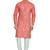 Red hand block  golden foil printed viscos kurta payjama etnic wear / festive wear