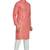 Red hand block  golden foil printed viscos kurta payjama etnic wear / festive wear