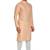 Orange jacquard kurta payjama etnic wear / festive wear