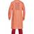 Orange hand block printed kurta with embroidery viscos kurta payjama ethnic wear / festive wear