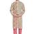 Beige hand block printed kurta with embreoidery viscos kurta payjama etnic wear / festive wear