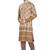 Beige hand block printed kurta viscos kurta payjama etnic wear / festive wear