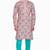 Pink hand block printed kurta viscos kurta payjama etnic wear / festive wear