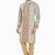 Khakhi hand block printed kurta with embroidery viscos kurta payjama etnic wear / festive wear