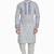 Grey hand block printed kurta with embroidery viscos kurta payjamaetnic wear / festive wear