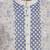 Grey hand block printed kurta with embroidery viscos kurta payjamaetnic wear / festive wear