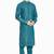 Blue hand block foil printed kurta viscos kurta payjama etnic wear / festive wear