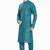 Blue hand block foil printed kurta viscos kurta payjama etnic wear / festive wear