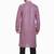 Purple hand block silver printed viscos kurta payjama entic wear / festive wear