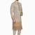 Beige hand block printed kurta with embreoidery viscos kurta payjama etnic wear / festive wear
