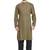 Olive green hand block printed kurta with embroidery viscos kurta payjama etnic wear / festive wear
