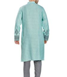 Blue hand block printed kurta  viscos kurta payjama etnic wear / festive wear