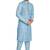Blue hand block printed kurta with embroidery viscos kurta payjama etnic wear / festive wear