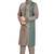 Khakhi hand block printed kurta with embroidery viscos kurta payjama etnic wear / festive wear