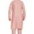 Pink hand block printed kurta with embroidery viscos kurta payjama etnic wear / festive wear