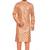 Orange hand block silver foil printed viscos kurta payjama etnic wear / festive wear