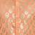 Orange hand block silver foil printed viscos kurta payjama etnic wear / festive wear