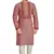 Pink with texture fabric and embroidered kurta payjama etnic wear / festive wear