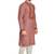 Pink with texture fabric and embroidered kurta payjama etnic wear / festive wear