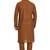 Brown  hand block printed kurta with embroidery viscos kurta payjama etnic wear / festive wear