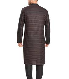 Black hand block printed kurta with embroidery viscos kurta payjama etnic wear / festive wear