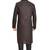 Black hand block printed kurta with embroidery viscos kurta payjama etnic wear / festive wear