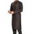 Black hand block printed kurta with embroidery viscos kurta payjama etnic wear / festive wear