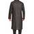 Black hand block printed golden foil kurta viscos kurta payjama etnic wear / festive wear