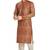 Brown hand block print  viscos traditional kurta payjama etnic wear / festive wear