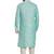 Blue hand block silver foil printed viscos kurta payjama ethnic wear / festive wear