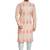 Baby pink hand block printed kurta viscos kurta payjama etnic wear / festive wear