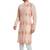 Baby pink hand block printed kurta viscos kurta payjama etnic wear / festive wear