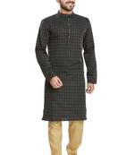 Black jacquard kurta payjama etnic wear / festive wear