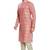Pink hand block foil printed kurta viscos kurta payjama etnic wear / festive wear
