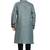 Grey hand block printed viscos kurta payjama ethnic wear / festive wear