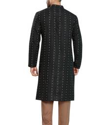 Black jacquard kurta payjama etnic wear / festive wear