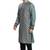 Grey hand block printed viscos kurta payjama ethnic wear / festive wear
