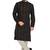 Black jacquard kurta payjama etnic wear / festive wear