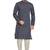 Navy blue jaquard kurta payjama etnic wear / festive wear