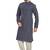 Navy blue jaquard kurta payjama etnic wear / festive wear