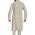 Off white jaquard fabric kurta payjama ethnic wear / festive wear