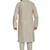 Off white jaquard fabric kurta payjama ethnic wear / festive wear