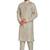 Off white jaquard fabric kurta payjama ethnic wear / festive wear