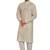 Off white jaquard fabric kurta payjama ethnic wear / festive wear