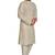 Off white jaquard fabric kurta payjama ethnic wear / festive wear